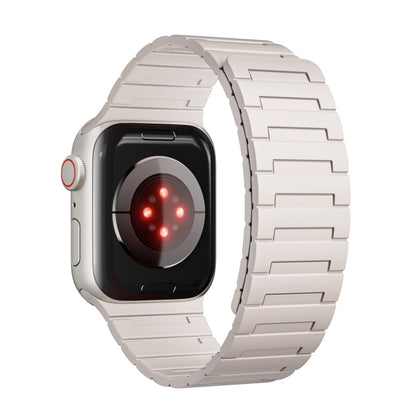 For Apple Watch Series 4 44mm Magnetic Silicone Watch Band(Starlight) by bashfashion