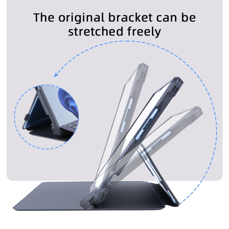 For Microsoft Surface Pro 9 / 10 / 11 Conjoined Acrylic Leather Tablet Case(Black) by bashfashion