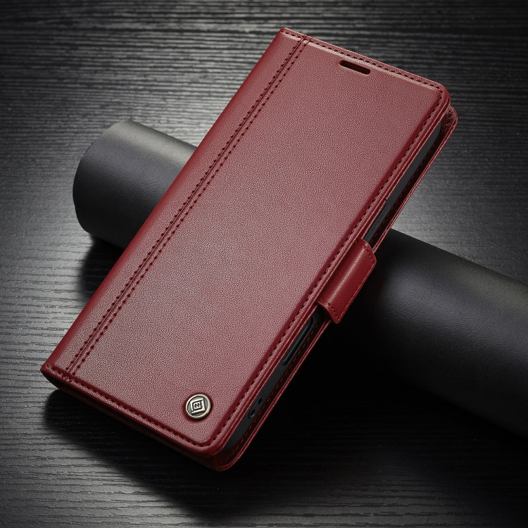 For iPhone 16 Plus LC.IMEEKE Skin-friendly Card Slots Leather Phone Case(Red) by LC.IMEEKE