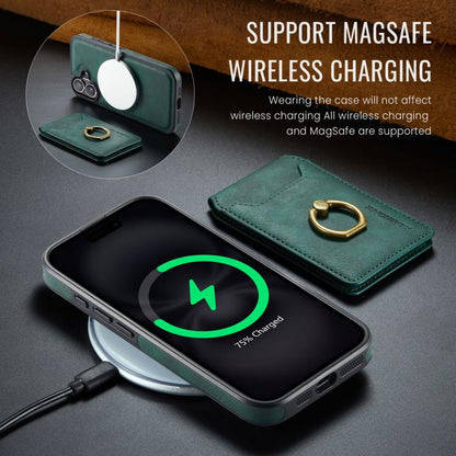 For iPhone 17 MAGKING K1 MagSafe Detachable Wallet RFID Back Cover Phone Case(Green) by MAGKING