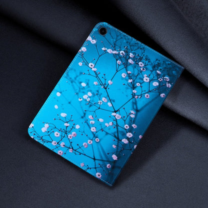 For Samsung Galaxy Tab A11+ / A9+ Colored Drawing Leather Tablet Case(Plum Blossom) by bashfashion