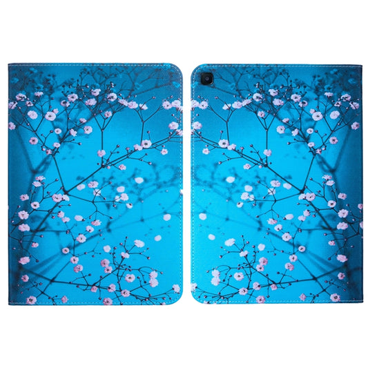 For Samsung Galaxy Tab S6 Lite 2024 Colored Drawing Leather Tablet Case(Plum Blossom) by bashfashion