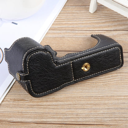 For FUJIFILM X-S20 Buffalo Texture PU Leather Camera Half Case Base(Black) by bashfashion