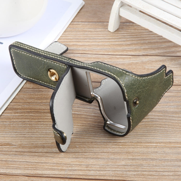 For FUJIFILM X-S20 Buffalo Texture PU Leather Camera Half Case Base(Green) by bashfashion