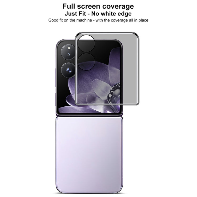 For Xiaomi Mix Flip imak 3D Curved Privacy Anti-glare Full Rear Screen Tempered Glass Film by imak