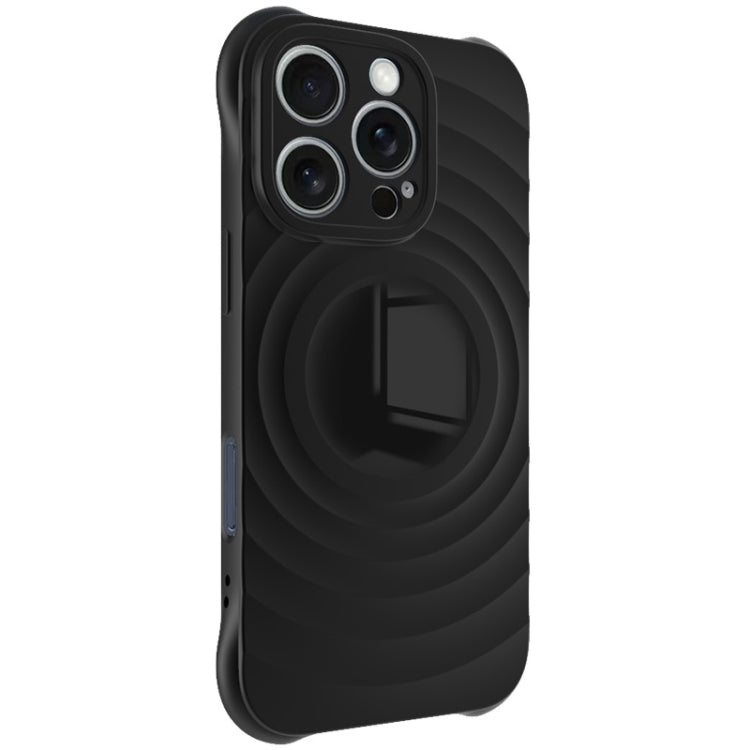 For iPhone 16 Pro Max IMAK UC-6 Series Manbo Frosting Soft Phone Case(Black) by imak
