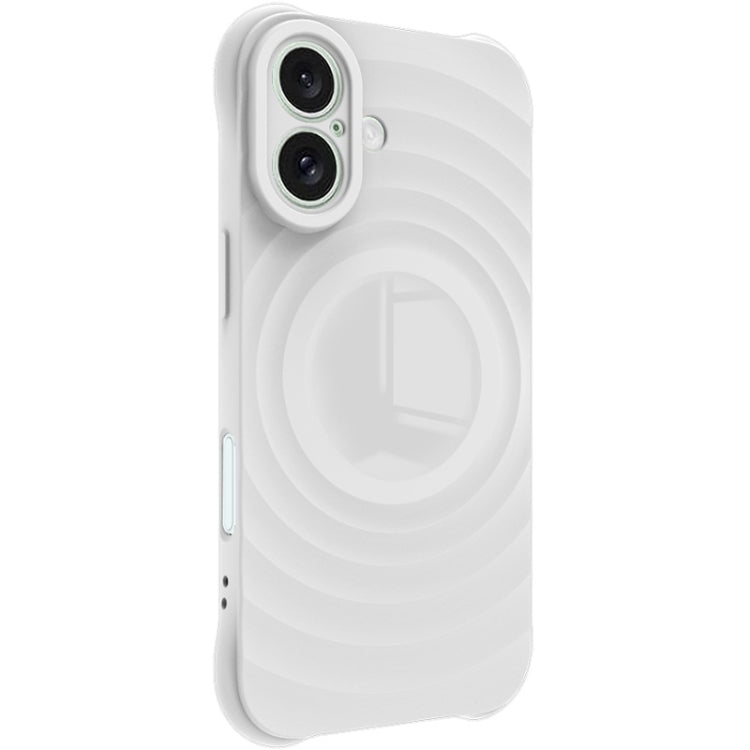 For iPhone 16 IMAK UC-6 Series Manbo Frosting Soft Phone Case(White) by imak