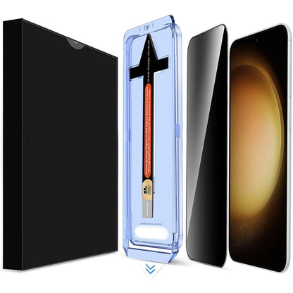 For Samsung Galaxy S23+ 5G LK Easy Install Privacy Tempered Glass Film(Black) by bashfashion