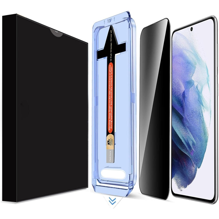 For Samsung Galaxy S21+ 5G LK Easy Install Privacy Tempered Glass Film(Black) by bashfashion