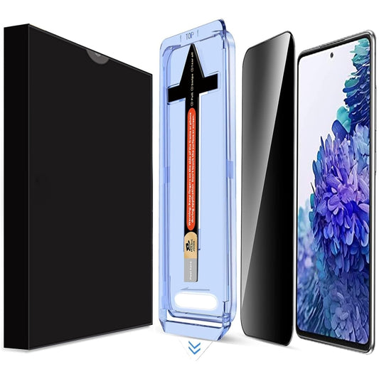 For Samsung Galaxy S20 FE LK Easy Install Privacy Tempered Glass Film(Black) by bashfashion