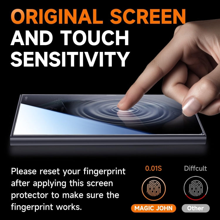 For Samsung Galaxy S21+ 5G LK Easy Install Privacy Tempered Glass Film(Black) by bashfashion