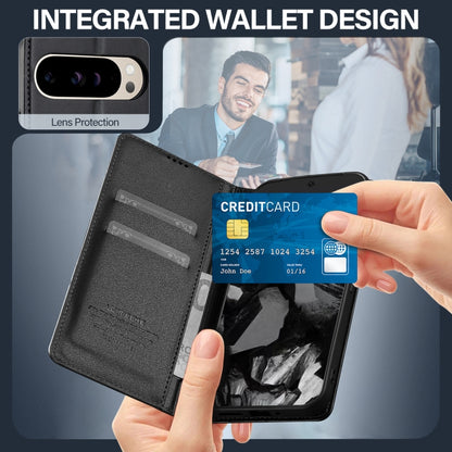 For Google Pixel 9 Pro / 9 LC.IMEEKE L1 Series Frosted Fine Texture PU Phone Case(Black) by LC.IMEEKE