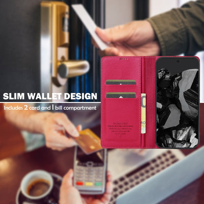 For Google Pixel 9 Pro / 9 LC.IMEEKE L1 Series Frosted Fine Texture PU Phone Case(Red) by LC.IMEEKE