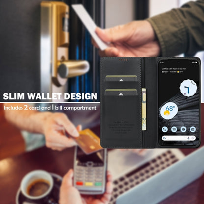For Google Pixel 7 5G LC.IMEEKE L1 Series Frosted Fine Texture PU Phone Case(Black) by LC.IMEEKE