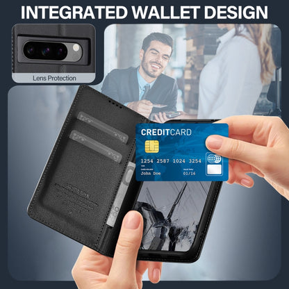 For Google Pixel 8 Pro LC.IMEEKE L1 Series Frosted Fine Texture PU Phone Case(Black) by LC.IMEEKE