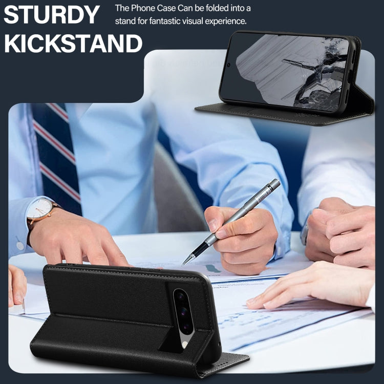 For Google Pixel 8 Pro LC.IMEEKE L1 Series Frosted Fine Texture PU Phone Case(Black) by LC.IMEEKE