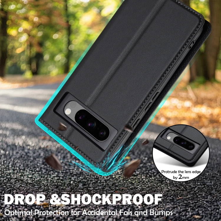 For Google Pixel 8 Pro LC.IMEEKE L1 Series Frosted Fine Texture PU Phone Case(Black) by LC.IMEEKE