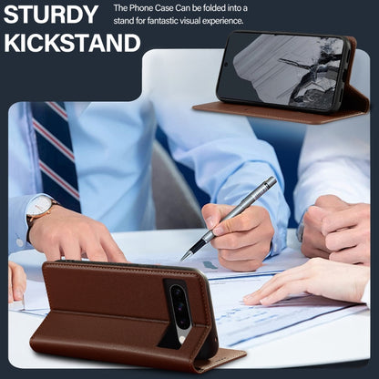 For Google Pixel 8 Pro LC.IMEEKE L1 Series Frosted Fine Texture PU Phone Case(Brown) by LC.IMEEKE