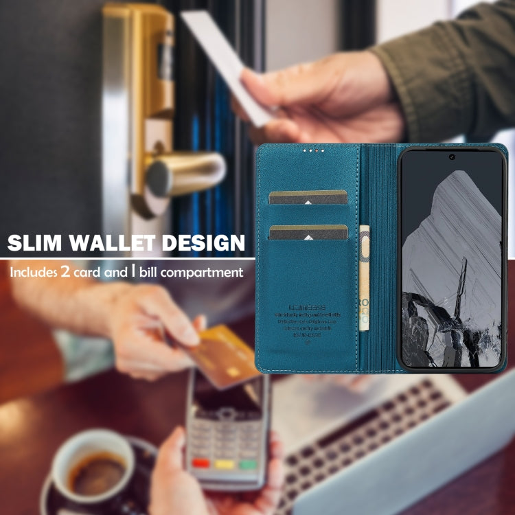 For Google Pixel 8 Pro LC.IMEEKE L1 Series Frosted Fine Texture PU Phone Case(Blue) by LC.IMEEKE