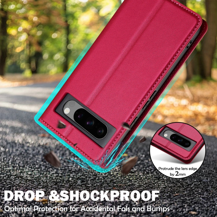 For Google Pixel 8 Pro LC.IMEEKE L1 Series Frosted Fine Texture PU Phone Case(Red) by LC.IMEEKE