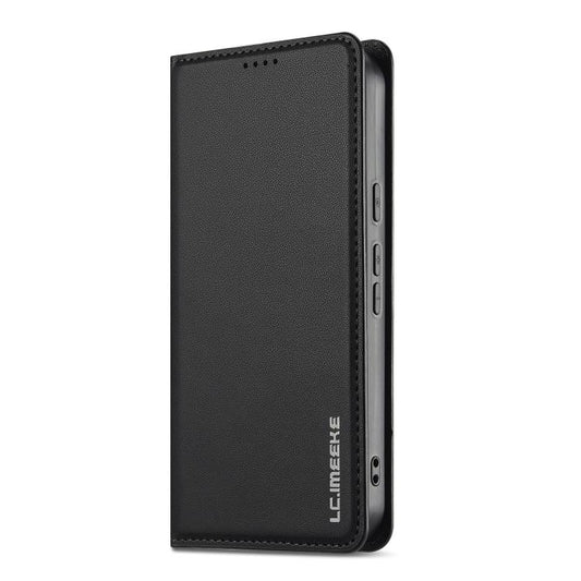 For Google Pixel 9a LC.IMEEKE L1 Series Frosted Fine Texture PU Phone Case(Black) by LC.IMEEKE
