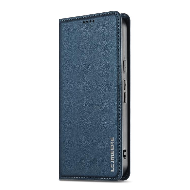 For Google Pixel 9a LC.IMEEKE L1 Series Frosted Fine Texture PU Phone Case(Blue) by LC.IMEEKE
