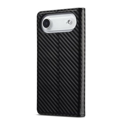 For iPhone Air LC.IMEEKE Carbon Fiber Leather Phone Case(Vertical Black) by LC.IMEEKE