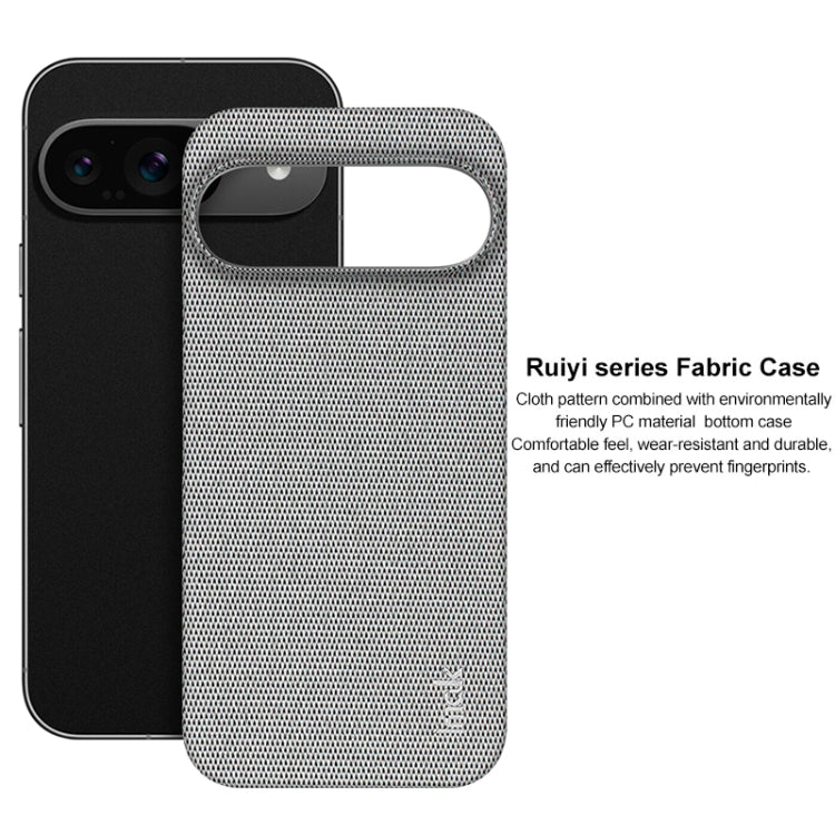 For Google Pixel 9 / 9 Pro imak Ruiyi Series Cloth Texture PU + PC Phone Case(Light Grey) by imak