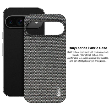 For Google Pixel 9 / 9 Pro imak Ruiyi Series Cloth Texture PU + PC Phone Case(Dark Grey) by imak