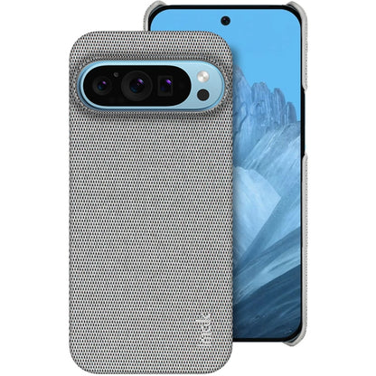 For Google Pixel 9 Pro XL imak Ruiyi Series Cloth Texture PU + PC Phone Case(Light Grey) by imak