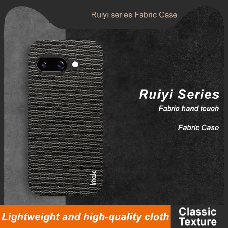 For Google Pixel 9a imak Ruiyi Series Cloth Texture PU + PC Phone Case(Black) by imak