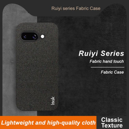 For Google Pixel 9a imak Ruiyi Series Cloth Texture PU + PC Phone Case(Black) by imak
