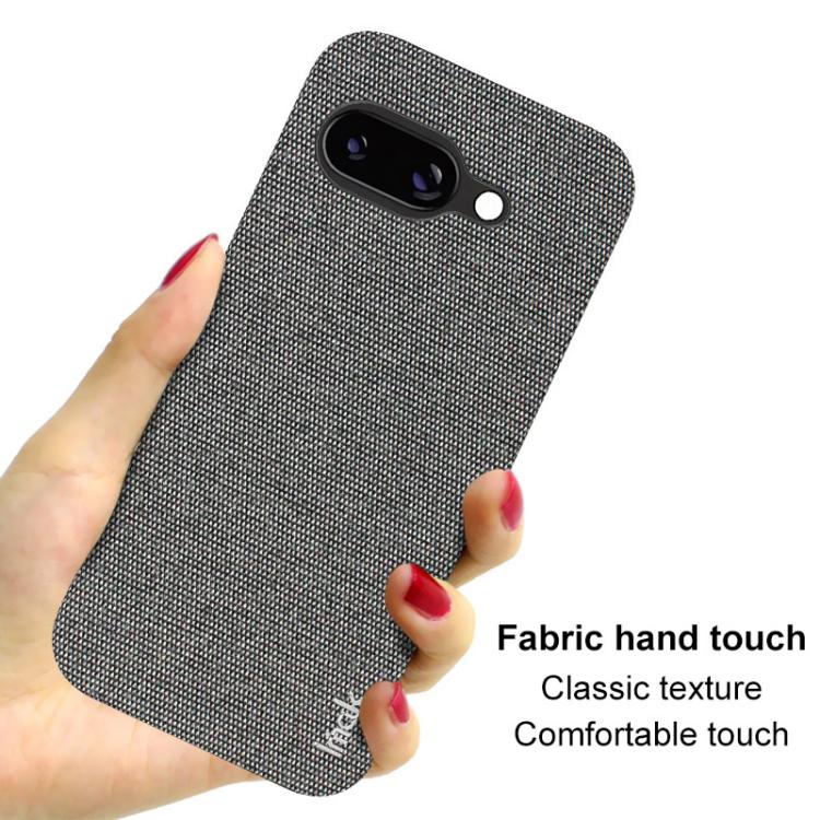For Google Pixel 9a imak Ruiyi Series Cloth Texture PU + PC Phone Case(Light Grey) by imak