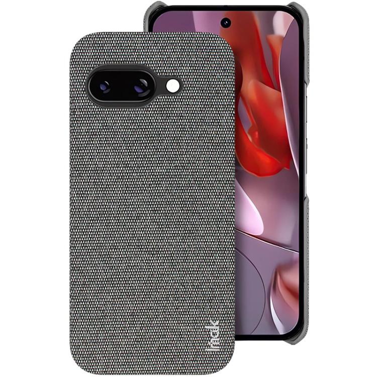 For Google Pixel 9a imak Ruiyi Series Cloth Texture PU + PC Phone Case(Dark Grey) by imak