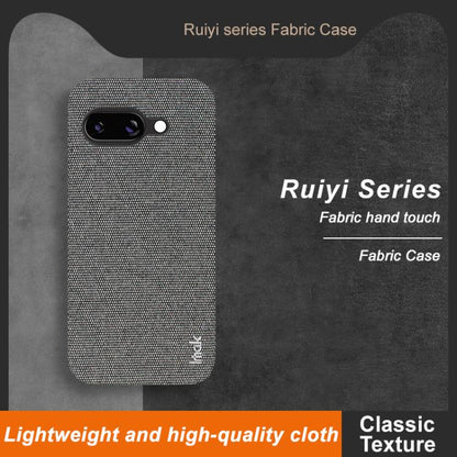 For Google Pixel 9a imak Ruiyi Series Cloth Texture PU + PC Phone Case(Dark Grey) by imak