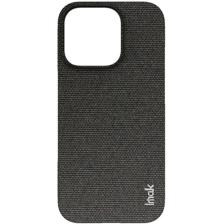 For iPhone 16 Pro Max imak Ruiyi Series Cloth Texture PU + PC Phone Case(Black) by imak