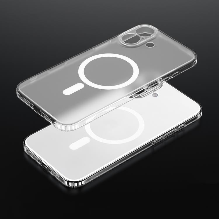 For iPhone 17 SULADA Crystal Sand Series Electroplating Frosted MagSafe Magnetic Phone Case(Transparent) by SULADA