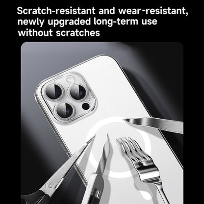 For iPhone 15 SULADA Crystal Sand Series Electroplating Frosted MagSafe Magnetic Phone Case(Transparent) by SULADA