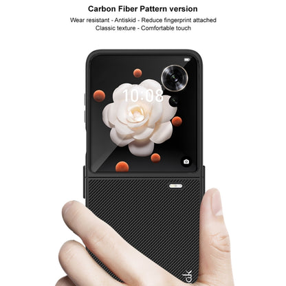 For Honor Magic V Flip imak Ruiyi Series Carbon Fiber PU + PC Phone Case by imak