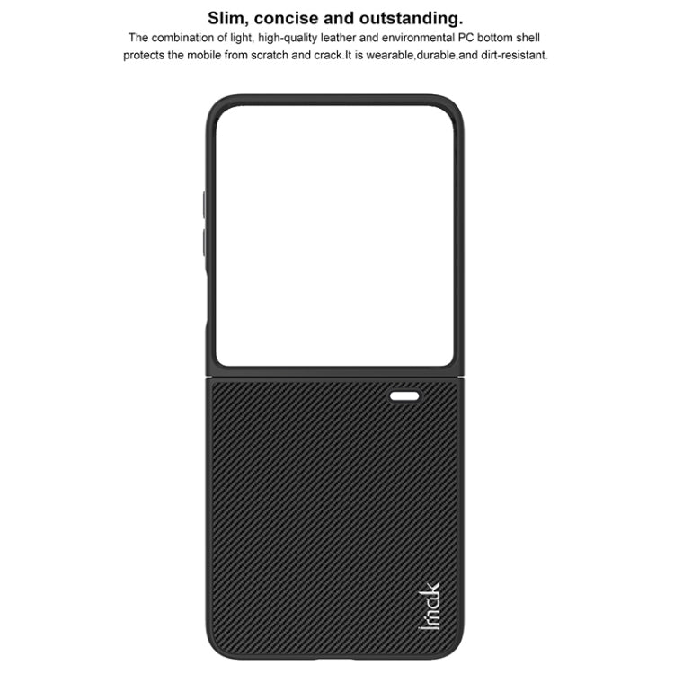 For Honor Magic V Flip imak Ruiyi Series Carbon Fiber PU + PC Phone Case by imak