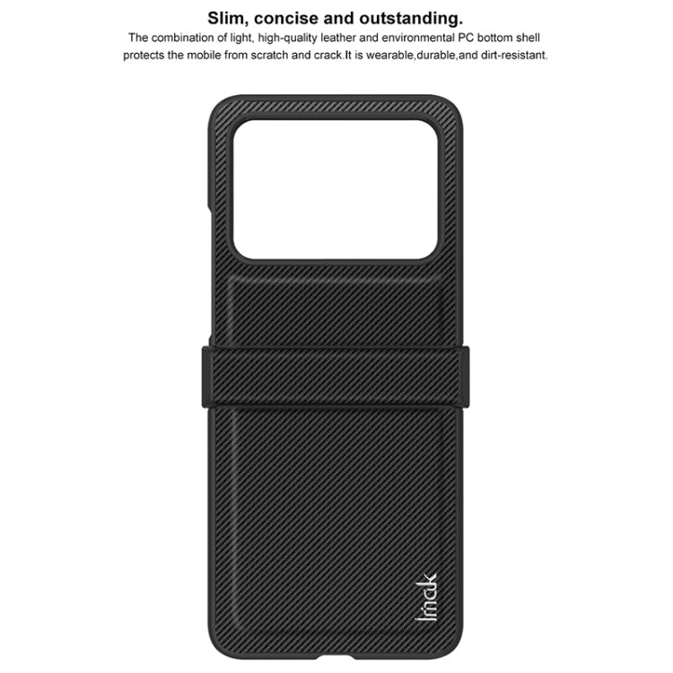 For Huawei nova Flip imak Ruiyi Series Carbon Fiber PU + PC Phone Case by imak