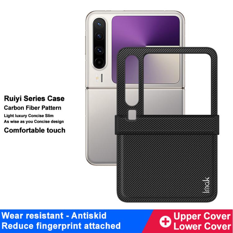 For Huawei Pura X imak Ruiyi Series Carbon Fiber PU + PC Phone Case by imak