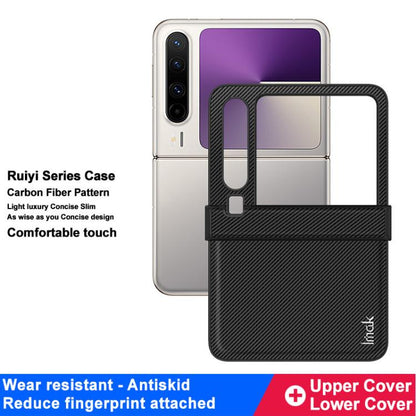 For Huawei Pura X imak Ruiyi Series Carbon Fiber PU + PC Phone Case by imak