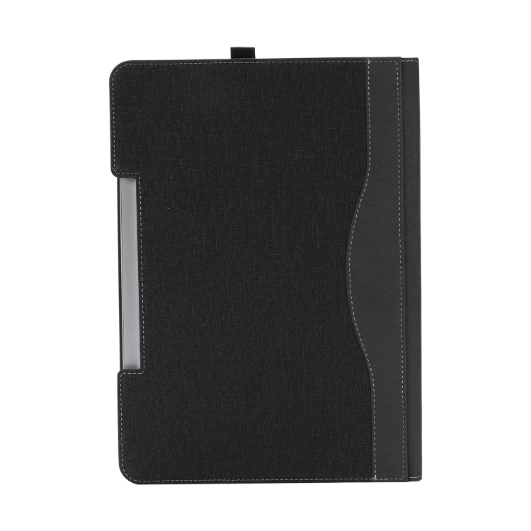 For Microsoft Surface Laptop Studio 2 Cotton Cloth Texture Leather Laptop Protective Case(Black) by bashfashion