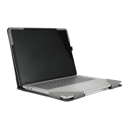 For Microsoft Surface Laptop Studio 2 Cotton Cloth Texture Leather Laptop Protective Case(Light Grey) by bashfashion