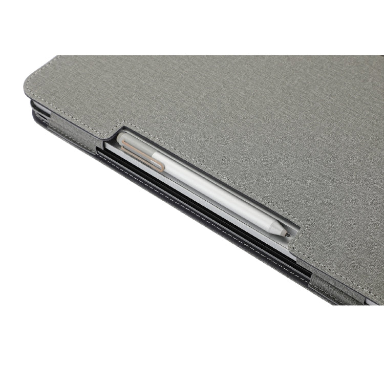 For Microsoft Surface Laptop Studio 2 Cotton Cloth Texture Leather Laptop Protective Case(Light Grey) by bashfashion