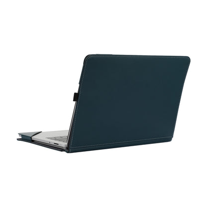 For Microsoft Surface Laptop Studio 2 Vegan Leather Laptop Protective Case(Dark Green) by bashfashion