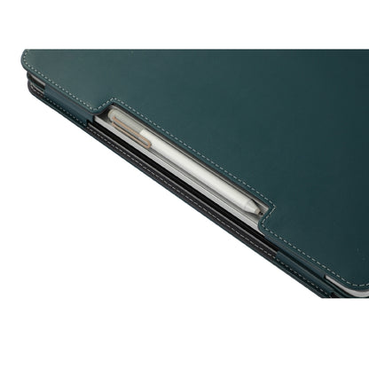 For Microsoft Surface Laptop Studio 2 Vegan Leather Laptop Protective Case(Dark Green) by bashfashion