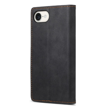 For iPhone 16e Business Solid Color Magnetic RFID Leather Phone Case(Black) by bashfashion