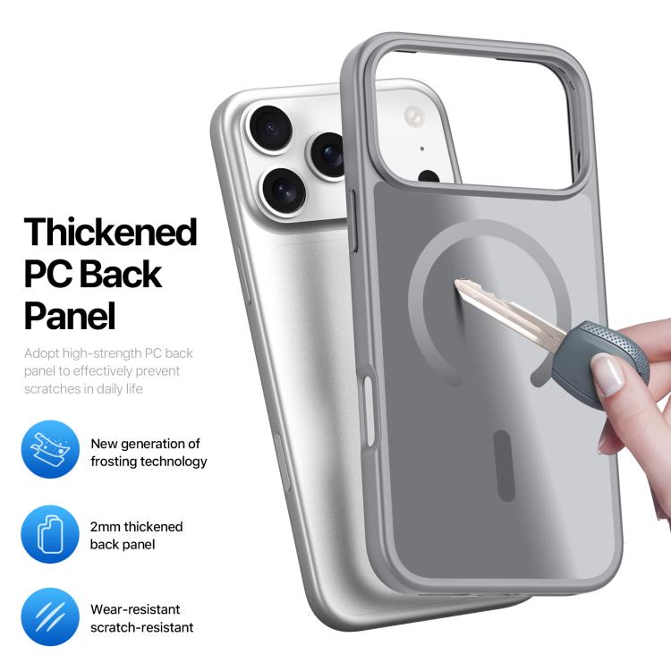 For iPhone 17 Pro Max DUX DUCIS Yind Series MagSafe TPU Hybrid PC Phone Case(Grey) by DUX DUCIS